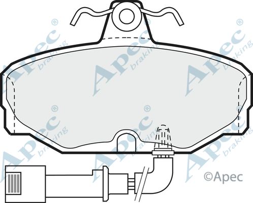 APEC BRAKING Комплект тормозных колодок, дисковый тормоз PAD479